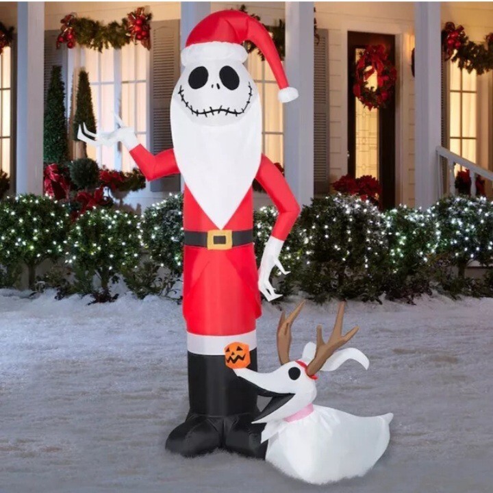 NEW Santa Jack Skellington Disney Christmas Airblown