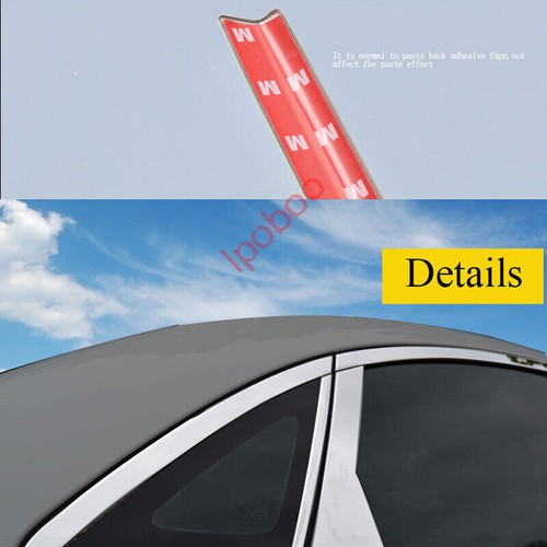 4Pcs Upper Windows Molding Trim Decoration Strips For Chevrolet Malibu 2013-15 - Picture 10 of 13