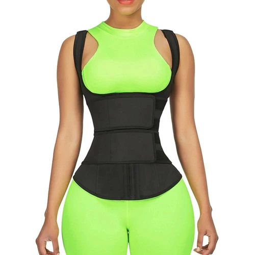 Faja Para Adelgazar Reductoras Abdomen Faja De Ejercicio Tank Top Mujer y Hombre - Picture 30 of 38