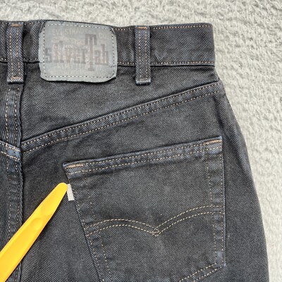 Vintage Levi's SilverTab Jeans Mens 29x34 Black Wash Loose Skater