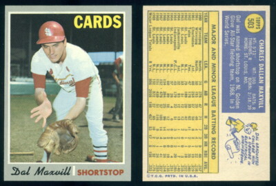 (65096) 1970 Topps 503 Dal Maxvill Cardinals-NM