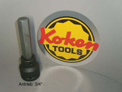 koken 16106 Impact-Adapter-Halter 3/4'' für Klingen 16mm mit M19 Lg.100mm