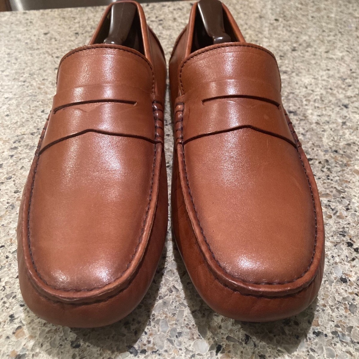 Vince Camuto Esmail Driving Loafers in Tan Leather Mens 9.5 Vince Camuto Esmail Driving Loafer - Free Shipping | DSW main image 4