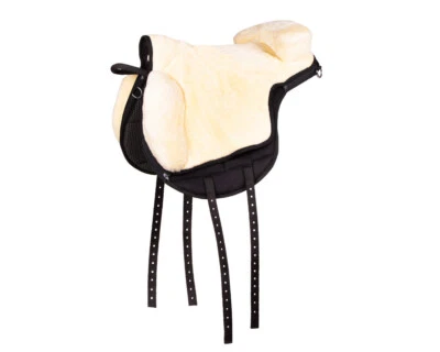 MARKENLOS Bareback Pad super soft aus weichem Kunstfell Größe Shetty Pony Cob Full