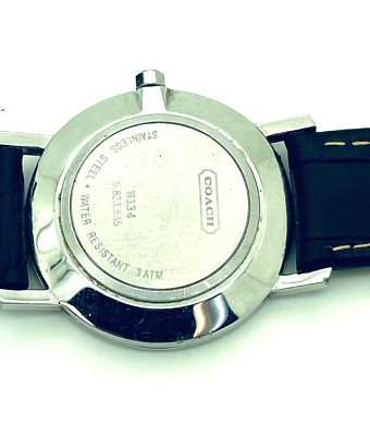 Coach Ladies Classic Stainless Steel White Face Black Band  display picture 2