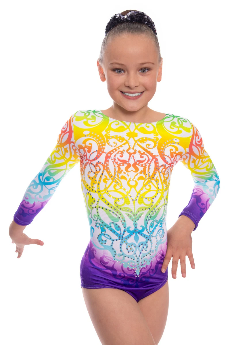 Festival Shiny Foil Gymnastics Leotard for Girls Kids ideal for Competition  Gym