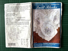 6 x Blume Platte Quilten Bl&ouml;cke Stoff zum Sticken 17" x 17" Fairway 98105