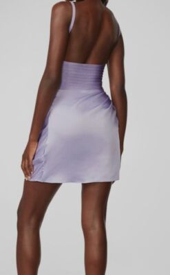 Herve Leger Women's Draped Cutout Mini Dress - Purple - Size 8 - Lavender