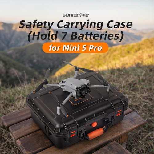 Portable Carrying Case for DJI Mini 5 Pro Drone Shockproof Case Hard Storage Box - Picture 4 of 16