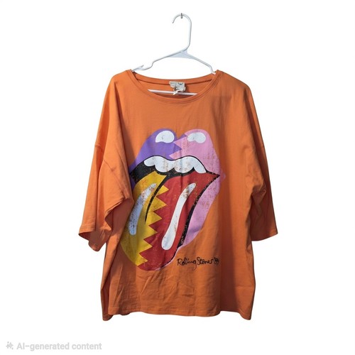 Fantastic Fawn Oversized Rolling Stones Graphic Tee