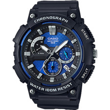 Casio MCW-200H-2A Men's Watch - Durable Blue Analog with Resin Strap