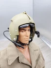 G.I. Joe fighter pilot helmet Helicopter 1:6 Scale Diaroma Mic Visor Antenna