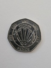 1998 NHS National Health Service 50th Anniversary 50 Fifty Pence Coin Circulated