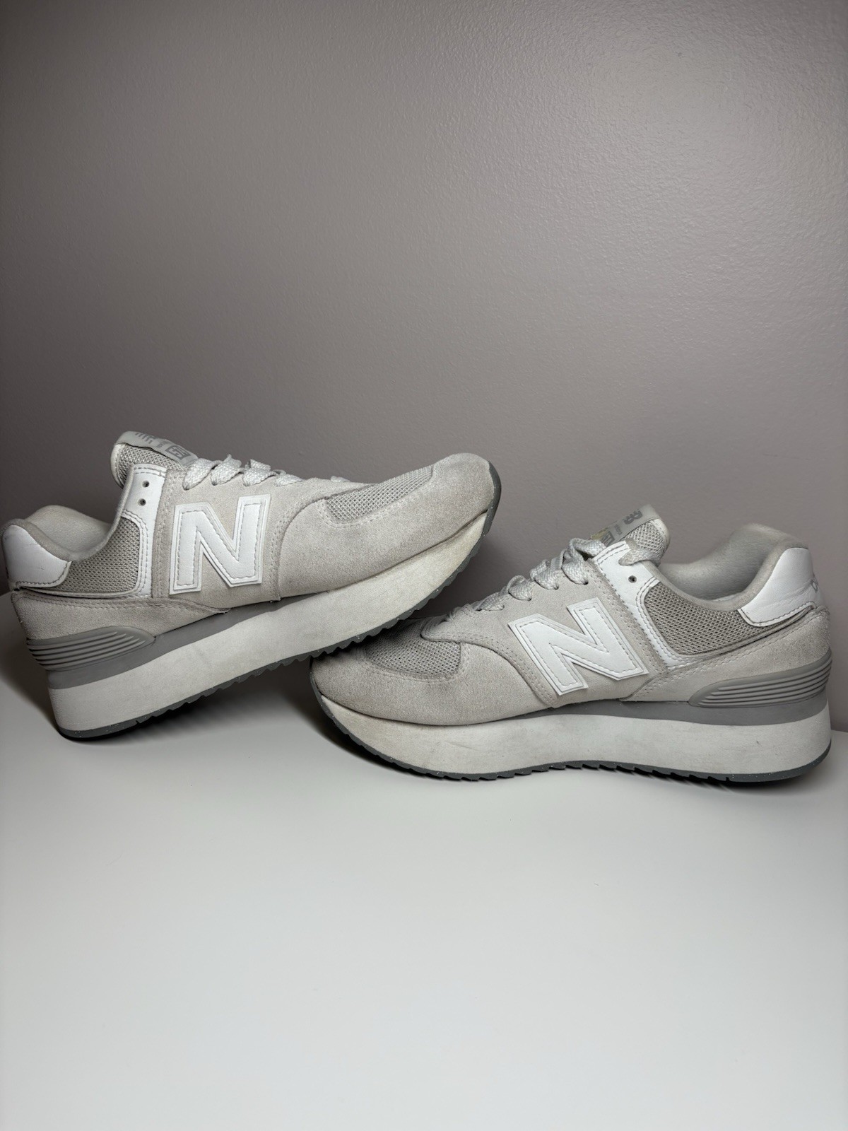 New Balance 574+ Reflection Platform Sneakers Wom… - image 3