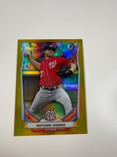 2014 Bowman Chrome Nathan Karns Gold Refractor /25 #BM-WN4
