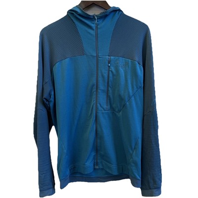 Dynafit Polartec Men s X-Large Blue Full Zip Hoodie Jacket Layering 46  Chest