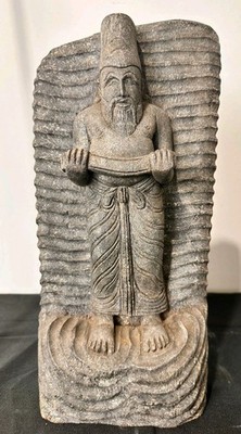 ANCIENT SUMERIAN MESOPOTAMIAN SCULPTURE Stone Like, HEAVY WOOD PRIVAT COLLECTION