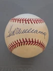 Ted Williams Single Signed American League Bobby Brown Baseball W/Display Case