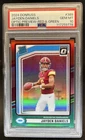 2024 Donruss Jayden Daniels Optic Rated Rookie Preview Red and Green #389 PSA 10