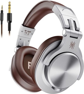 Kopfhörer Over Ear DJ Kopfhörer mit Kabel Professionell Geschlossener Studio