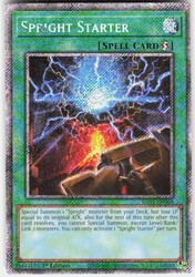 Spright Starter RA05-EN068 Platinum Secret Rare 1st Edition