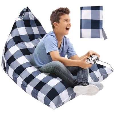 SitzsackStuhlbezug, Sitzsack Kinder Kuscheltier Aufbewahrung Stofftier Sitzsa... - Bild 1 von 4