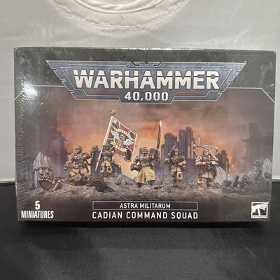 Warhammer 40K Astra Militarum Cadian Command Squad NIB