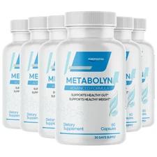 Metabolyn Supplement Weight Loss Support Formula - 6 Bottles