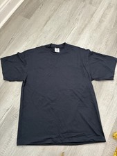 Shaka Wear Super MAX Heavyweight Cotton T-Shirt Black XL Crew Neck Men's
