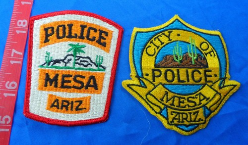 ARIZONA Mesa Police Cloth Patch Lot of 2, Old and New