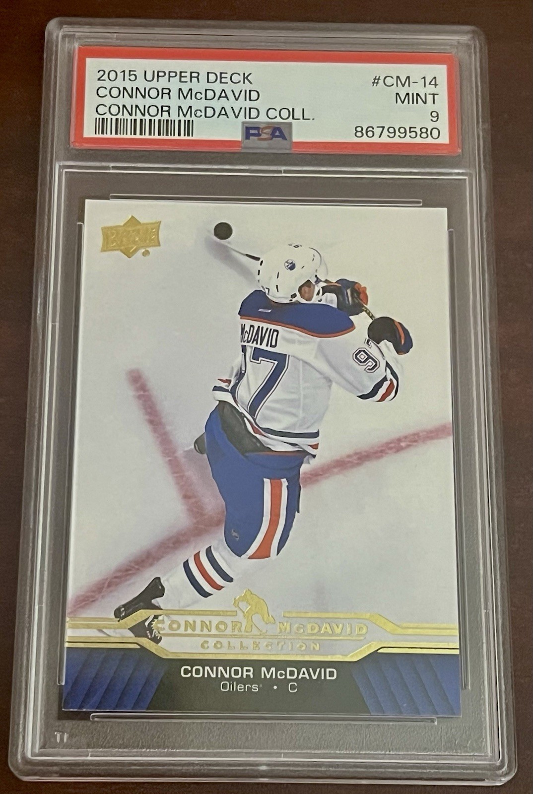 2015-2016 Upper Deck Connor McDavid Collection CM-14 PSA 9 Hockey Oilers NHL