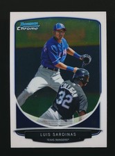 LUIS SARDINAS ⚾ 2013 Bowman Chrome Prospects #BCP84 Texas Rangers