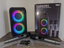 Peski Karaoke Machine for Kids Adults, Portable Bluetooth Speaker