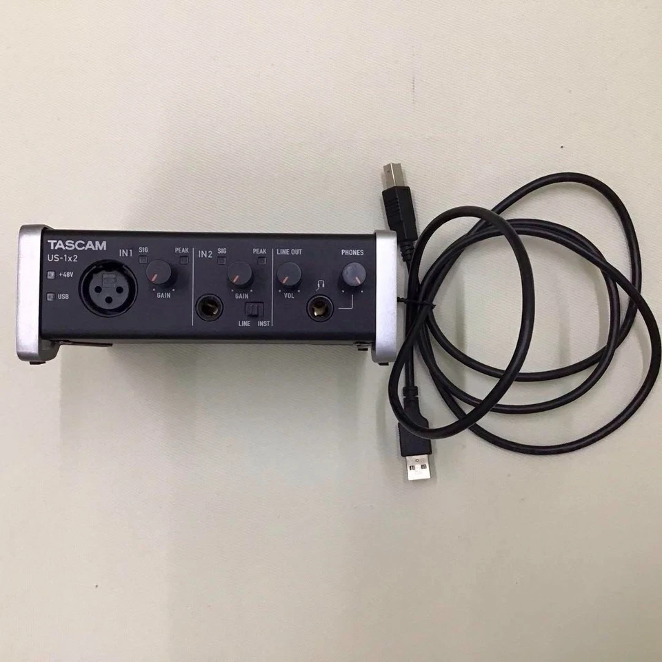 TASCAM US‑2x2 USB Audio/MIDI Interface 24‑bit/96 kHz – Junk & For Parts - Image 3 of 4