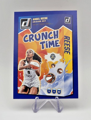 2025 Panini Donruss WNBA - Angel Reese #7 Crunch Time Press Proof Blue