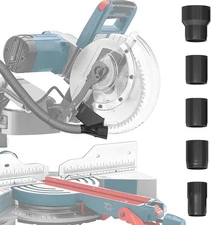 Miter Saw Dust Collector Attachment, Improved Dust Collector Port, 5-in-1 Adapte