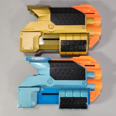 LAURENCE ARCHER TIGERTAILZ STRYPER まとめ売り Nerf Tiger Lazer Tag Phoenix LTX Shotgun Attachments Blue and Gold