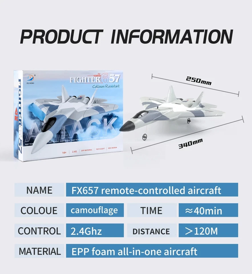 ✅RC Foam Aircraft SU35 Plane 2.4G Radio Control Glider Remote Control Fighter DE - Bild 3 von 4