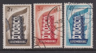 Luxembourg 1956 MI 555 557 CANC VF