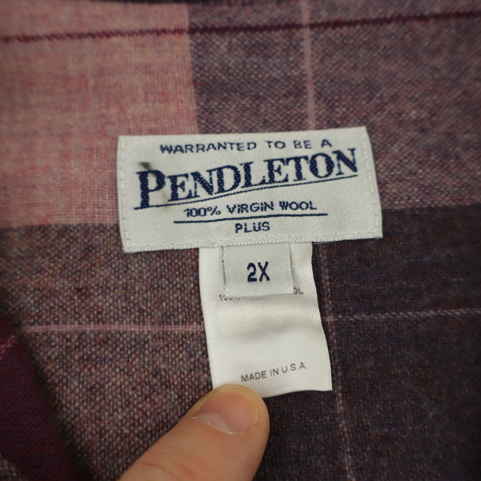 Pendleton Wool Flannel 49er Shadow Plaid Jacket C… - image 12