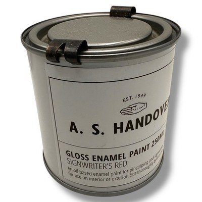 Emaillefarbe Ölbasis Schilderschreiber rot Übergabe Schilderschrift & Nadelstreifen - 250ml