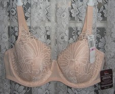 PARAMOUR BY FELINA TEMPTING ALL OVER LACE PADDED BRA 135061 NUDE 40D