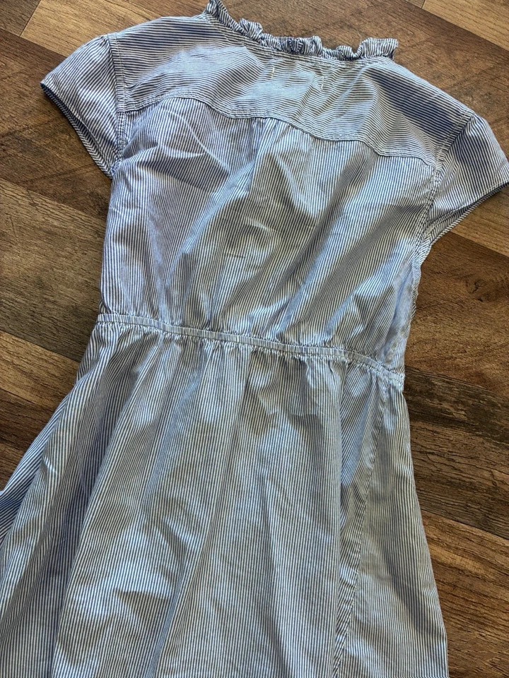 Blusa Top Babydoll Peplum Vintage A Rayas Volantes Botón Y2K Años 2000 90 S/M/L Foto 3 de 4