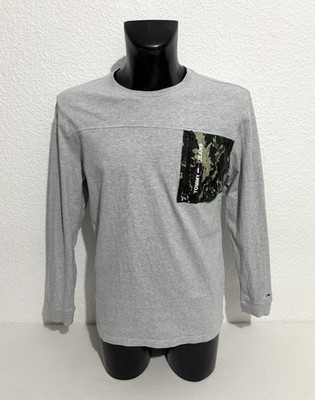 Tommy Hilfiger Pullover Herren Größe M Grau Sweatshirt Logo Sehr guter Zustand