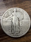 1930-S Standing Liberty Quarter - 90% Silver 25C US Coin - Very Fine Details