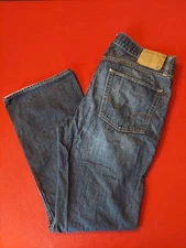 American Eagle 34x32 Low Rise Boot Blue Jeans Dark Wash