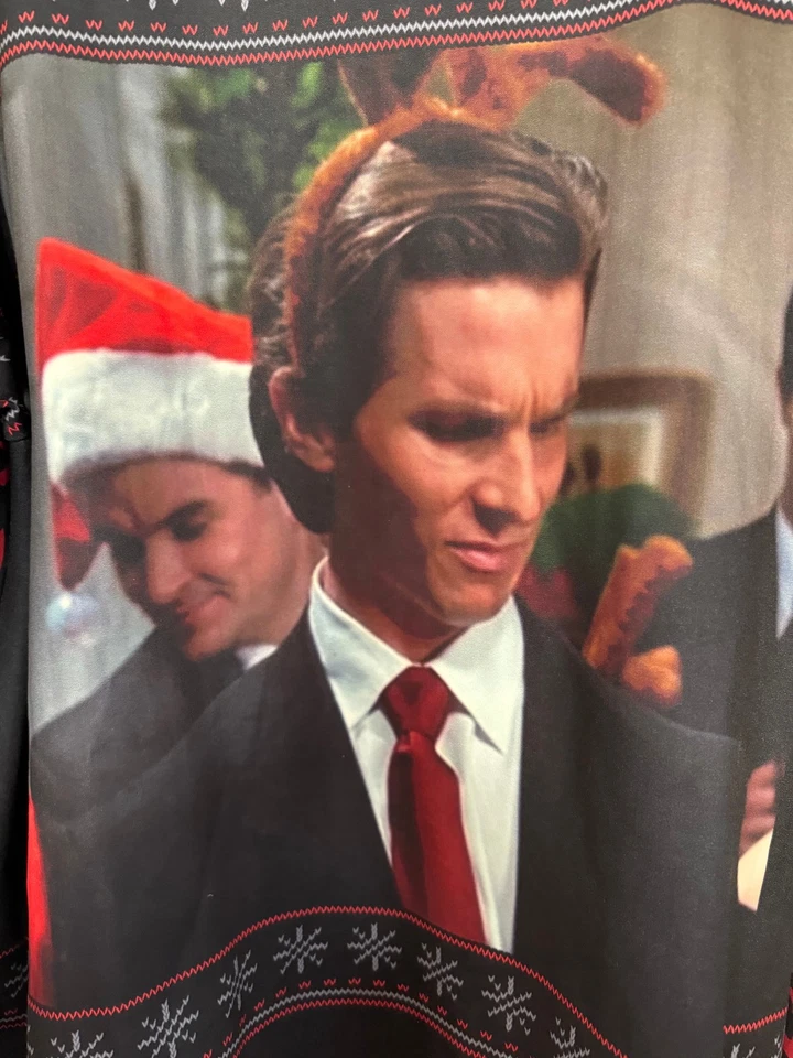 Vintage American Psycho Movie Jersey Christian Bale T-Shirt Patrick Bateman 2XL - Image 3 of 4