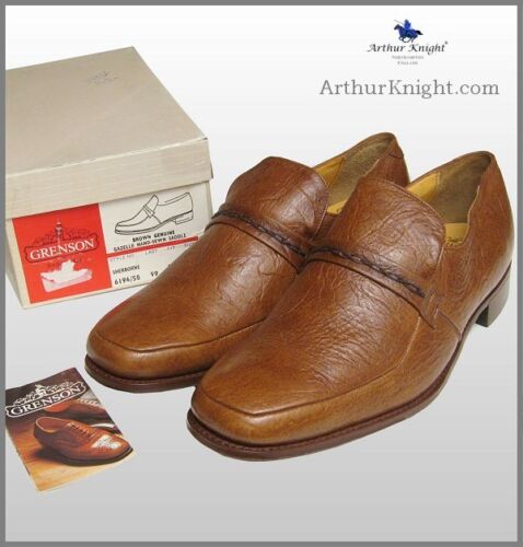 *GRENSON* Classic Footmaster Genuine Gazelle Leather Rare Vintage English Shoes  - Zdjęcie 1 z 1