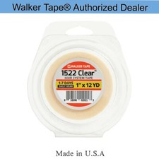 Walker 1" x 12Yards 1522 Clear Tape, Daily Wear Hair System Tape Roll