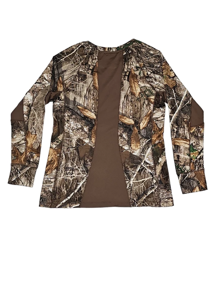 Realtree Shirt Long Sleeve Scent Control Women's Camo Performance Flex Size Med. - Image 2 of 4